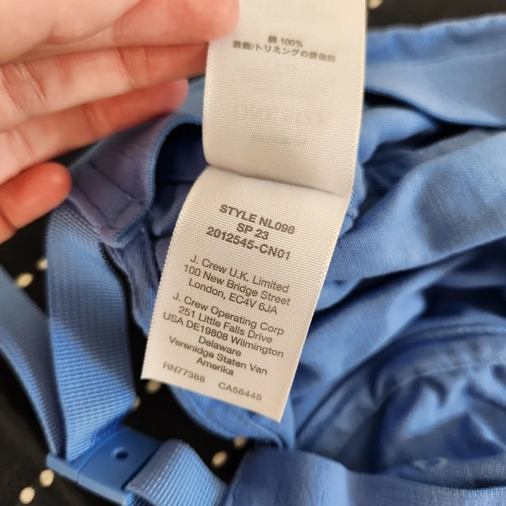 Madewell Cotton Canvas Five Panel Baseball Cap Oasis Blue